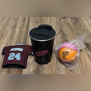 Tim McGraw Memorabilia Travel Mug, Drink Coozie and Baseball